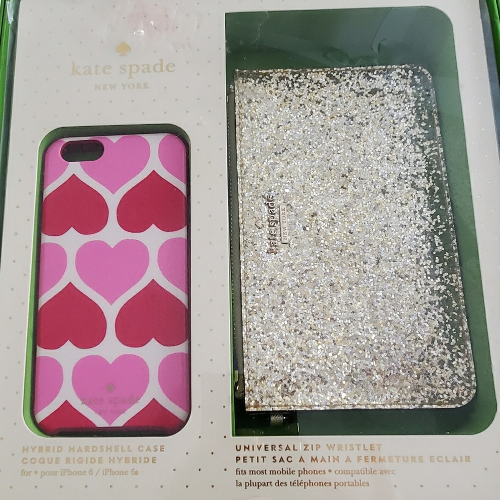 Collectors item: Kate Spade Gift Set iPhone 6/6s zip Wristlet